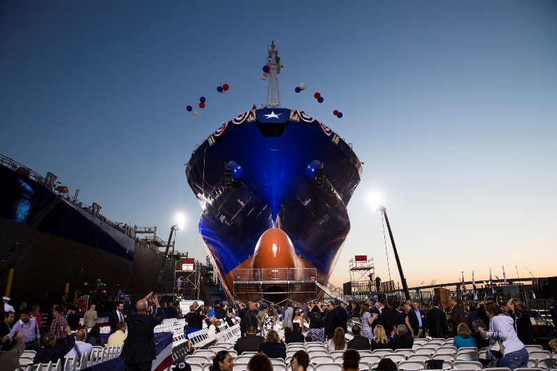 World’s ‘first’ natural gas-powered cargo ship launched