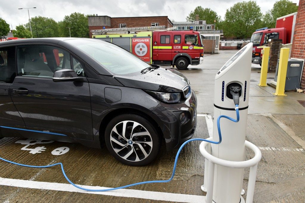 London Fire Brigade opens vehicle charge points