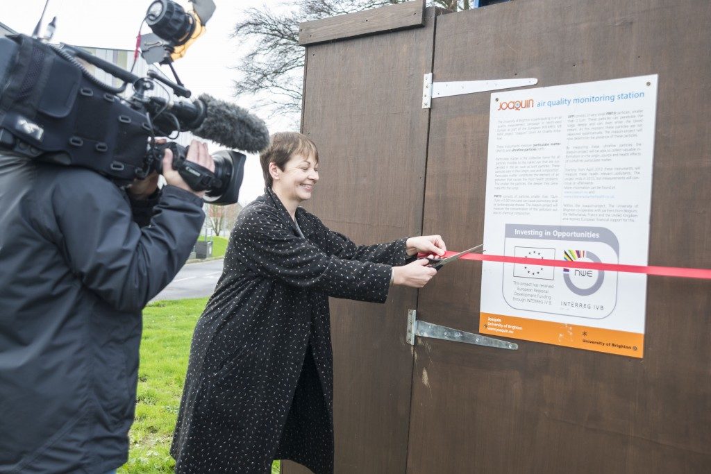 MP unveils £250,000 air quality monitor in Brighton