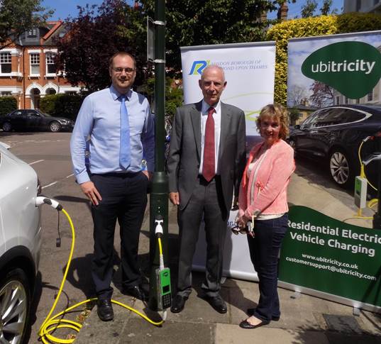 OLEV funding boost for Richmond EV lamp charge points