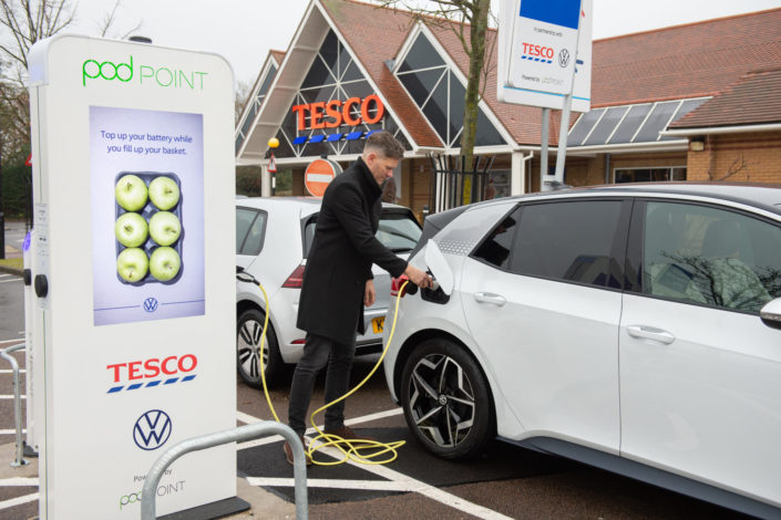 Tesco provides half a million free EV charges