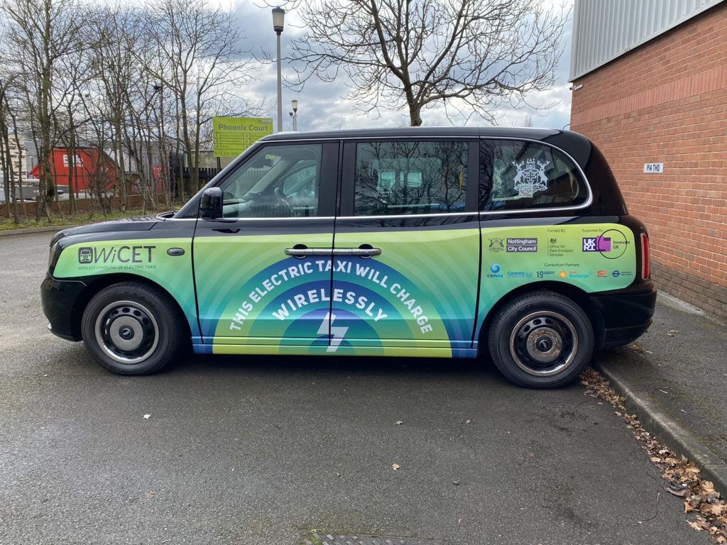 Nottingham to receive nine new wireless electric taxis