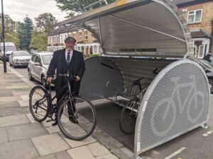 Enfield Council install the town’s 100th bike hanger